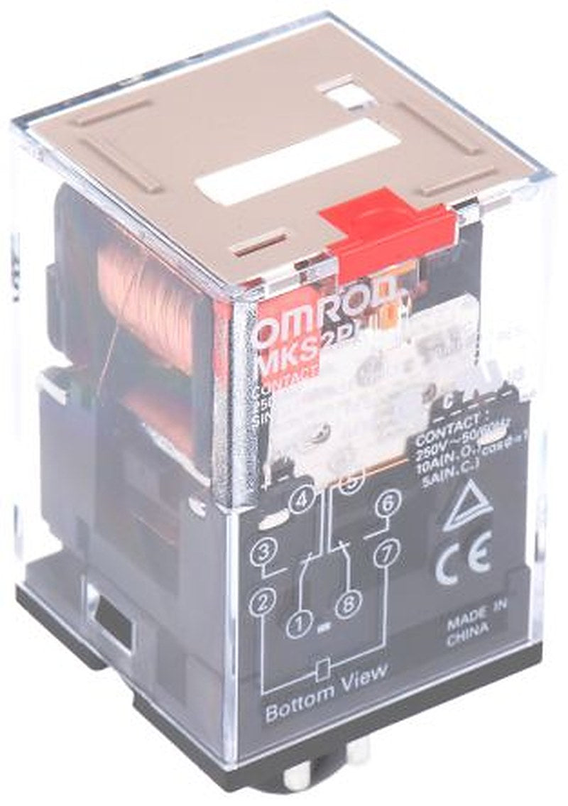 Omron Relay, 110V ac Coil, 10A Switching Current, DPDT