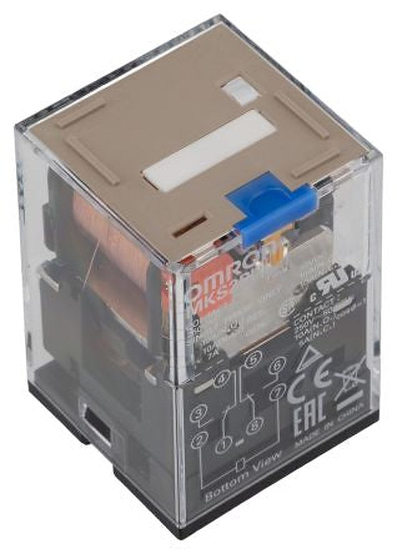Omron Non-Latching Relay, 110V dc Coil, 10A Switching Current, DPDT