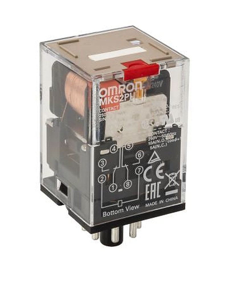Omron Power Relay, 240V ac Coil, 10A Switching Current, DPDT