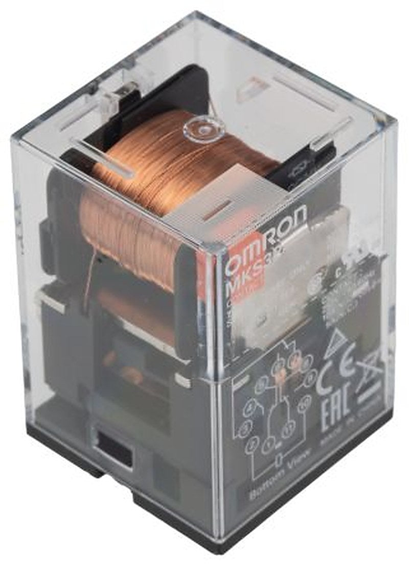 Omron Relay, 24V dc Coil, 10A Switching Current, 3PDT