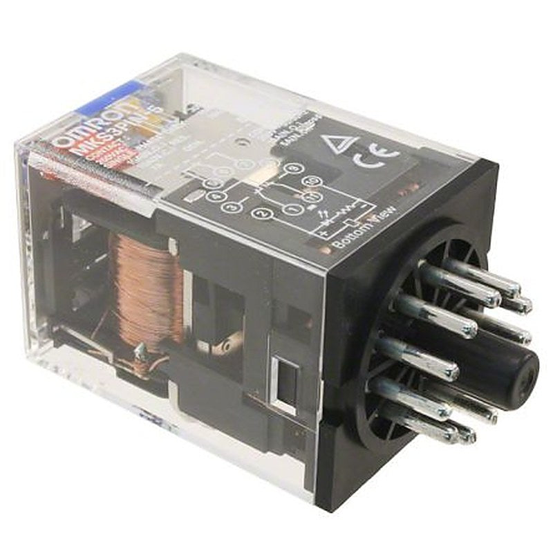 Omron Non-Latching Relay, 12V dc Coil, 10A Switching Current, 3PDT