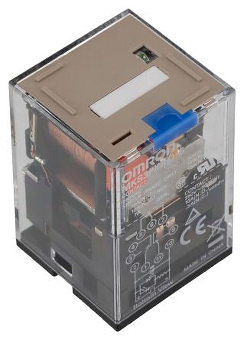 Omron Non-Latching Relay, 24V dc Coil, 10A Switching Current, 3PDT