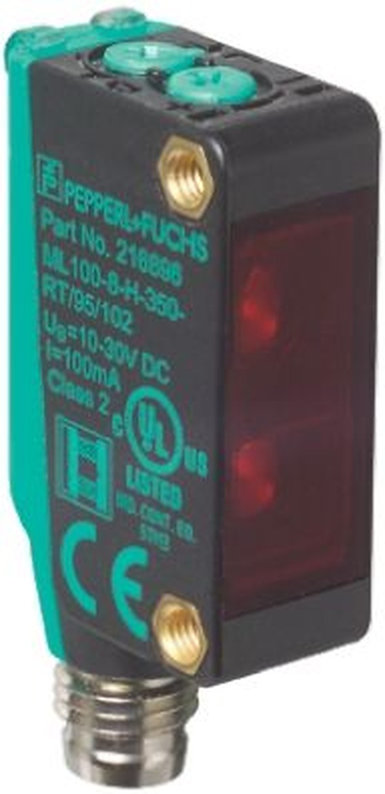 Pepperl + Fuchs Diffuse Photoelectric Sensor, Block Sensor
