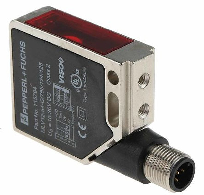 Pepperl + Fuchs Retroreflective Photoelectric Sensor, Block Sensor