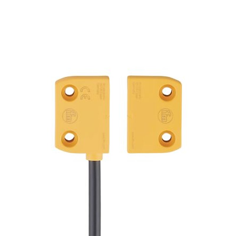 ifm electronic MN Series Magnetic Safety Switch, Polyamide Housing, 24V dc, 2 NO/1 NC, 6 m Cable