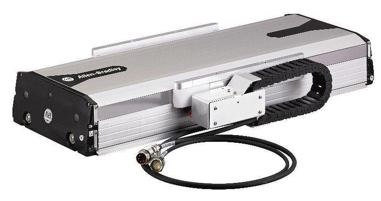 MP-Series Integrated Linear Stage-Type Actuator, Frame Size 6 = 150 mm (5.9 in) base width, 230V ac, Direct Drive, 900 mm Stroke Length, 5 micron resolution incremental magnetic linear encoder, Linear motor (direct drive only), Covered with strip seals (IP30 protection), No brake