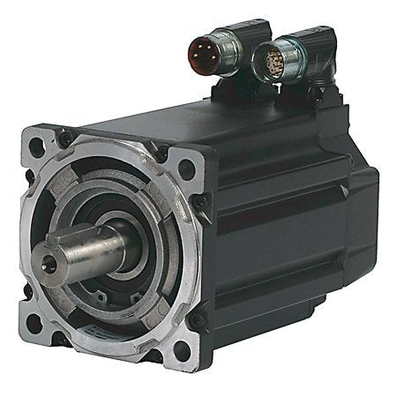 Bulletin MPM - Medium-Inertia Servo Motors Product, 460 V, 2250 RPM, Multi-turn High-resolution Encoder (absolute feedback). Keyed Shaft Extension, SpeedTEC DIN Connector, Right Angle, 180° Rotatable (Quick Connect), 24V DC Brake, IEC Metric, Free Mounting Holes (Type FF)