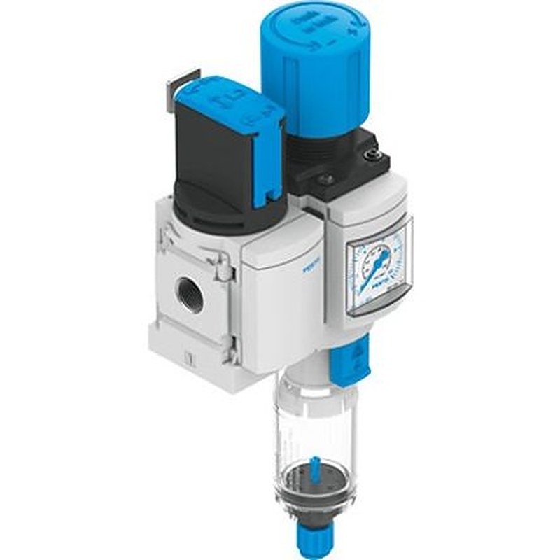 Festo MS4 Filter Regulator, 10 bar, MS4-EM1FR-1/4-D6-C-P-M-AG-BAR-WP-F1A-B
