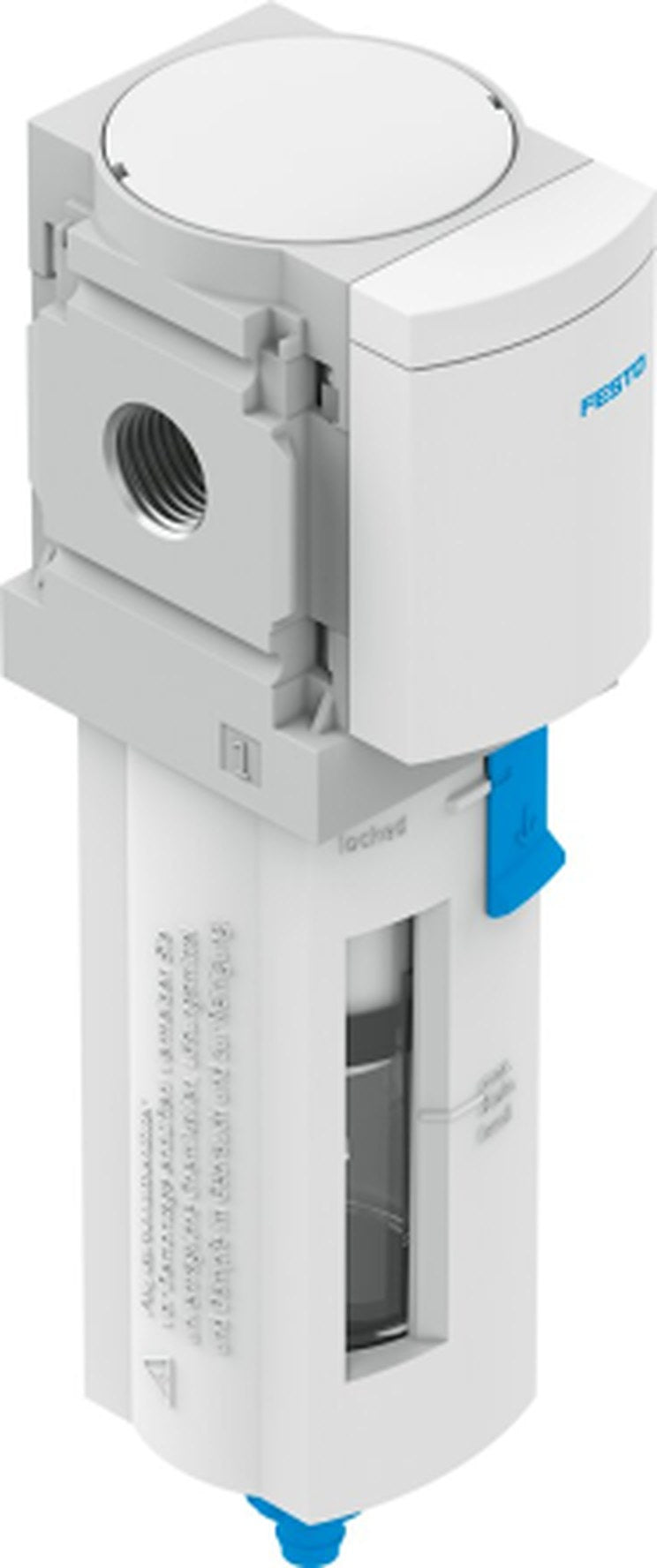 Festo MS series 1 μm 1/8 in 14 bar Pneumatic Filter 360L/min max with Manual drain