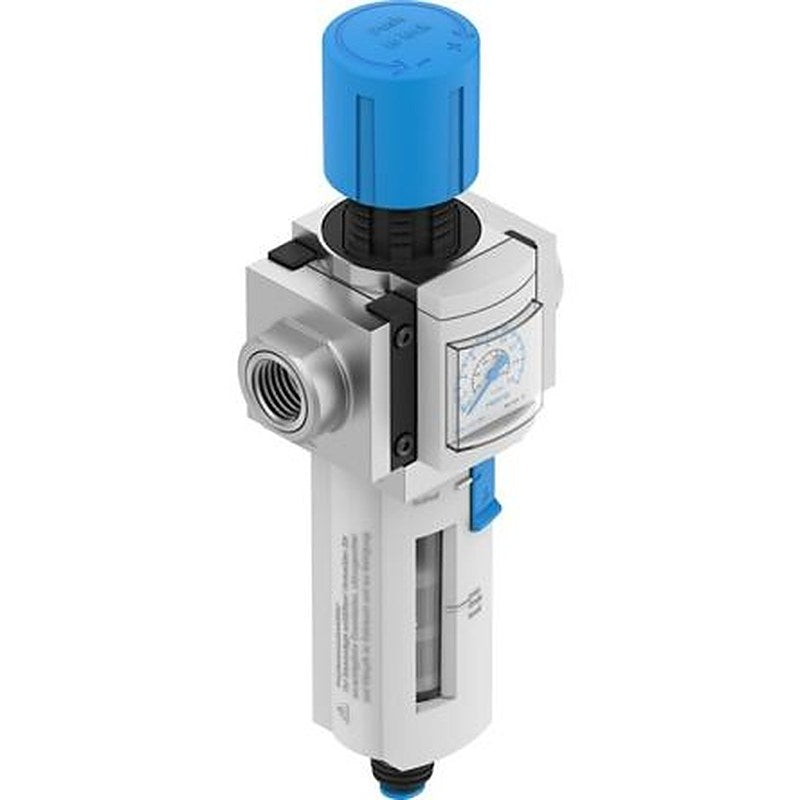 Festo MS Filter Regulator, 40 μm, G3/8 in, Automatic, Manual, 12 bar, 8232868
