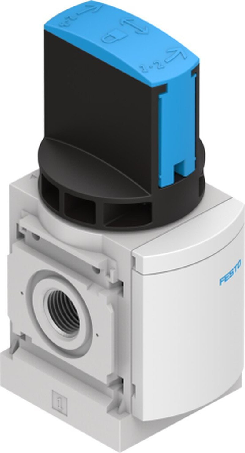 Festo Manual Pneumatic Manual Control Valve MS6 Series, G, MS6-EM1-1/2-F1A