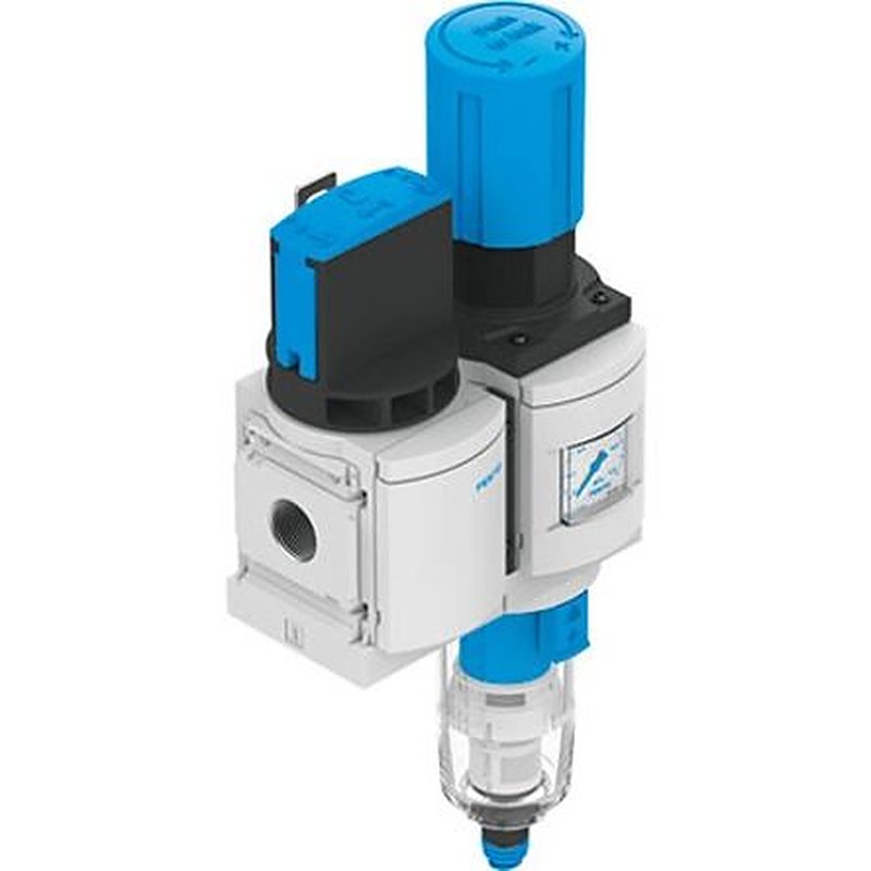 Festo MS6 Filter Regulator, 10 bar, MS6-EM1FR-1/2-D6-E-P-VC-AG-MPA-WPE-B
