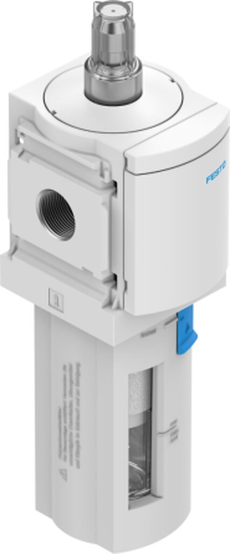 Festo MS series 0.01 μm 1/4 in G 20 bar Pneumatic Filter 900 L/min max with Manual drain