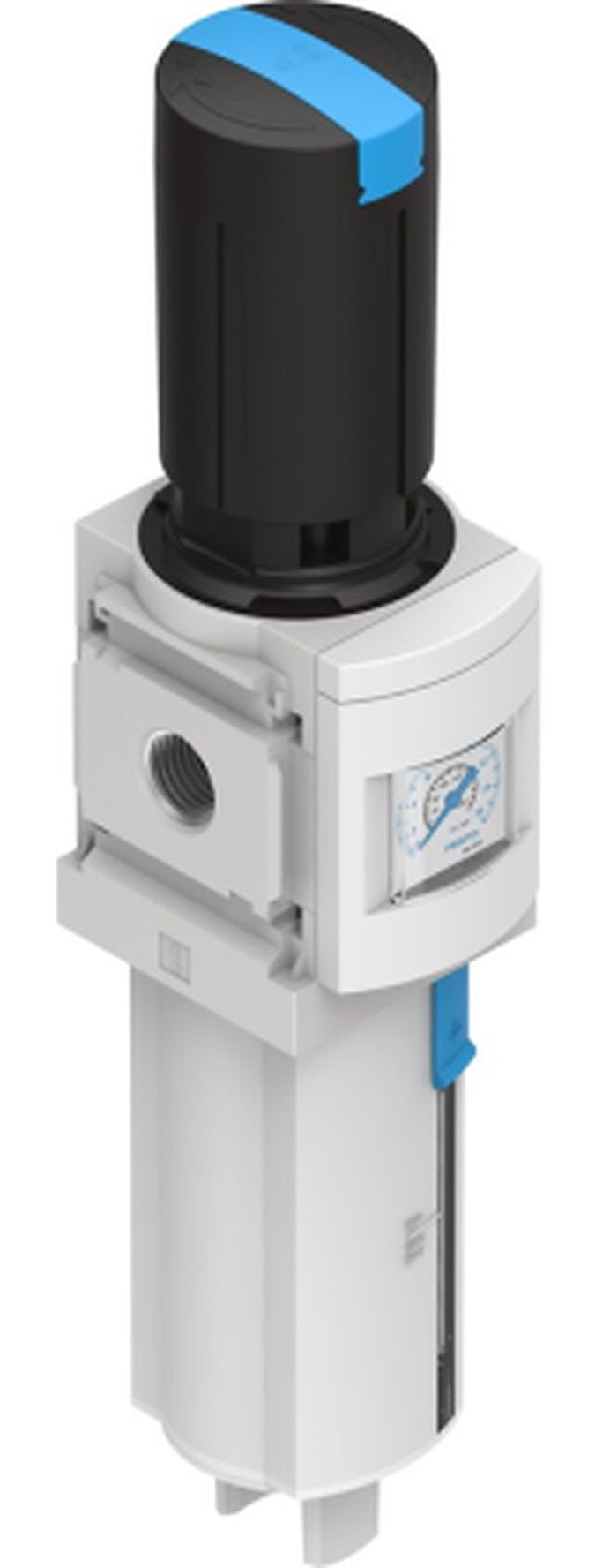 Festo MS Filter Regulator, 40 μm, 1/2 in, Automatic, Manual, 12 bar, 529194