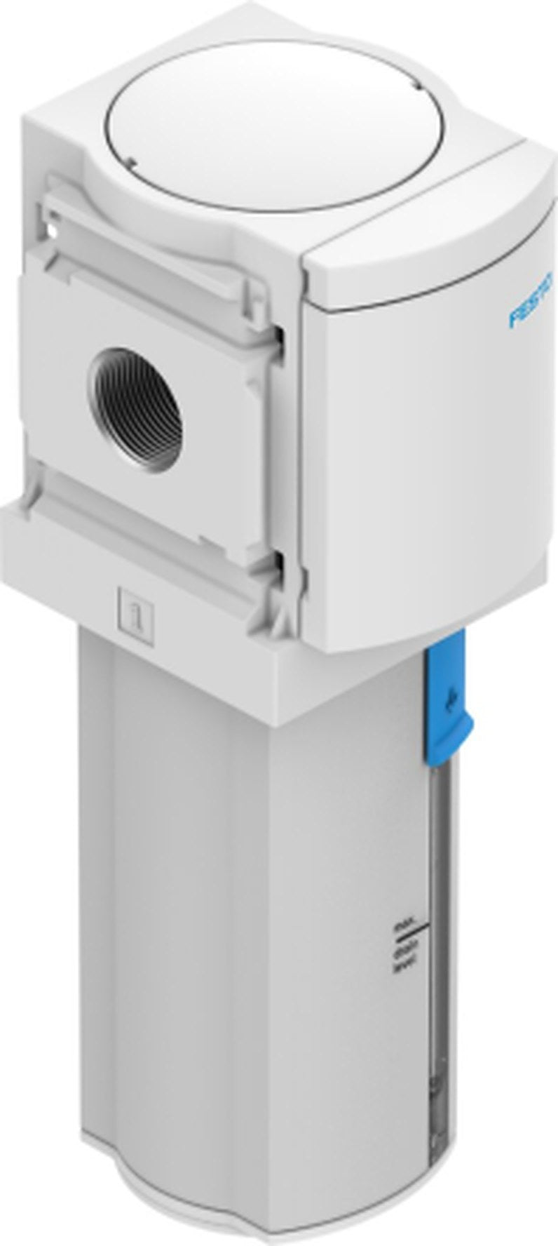 Festo MS series 1/2 in G 20 bar Pneumatic Filter 900 L/min max with Manual drain