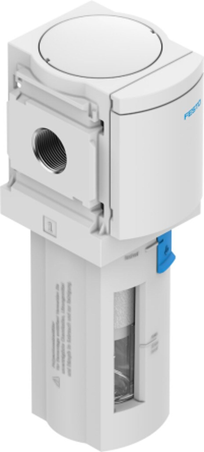 Festo MS series 3/8 in G 20 bar Pneumatic Filter 900 L/min max with Manual drain