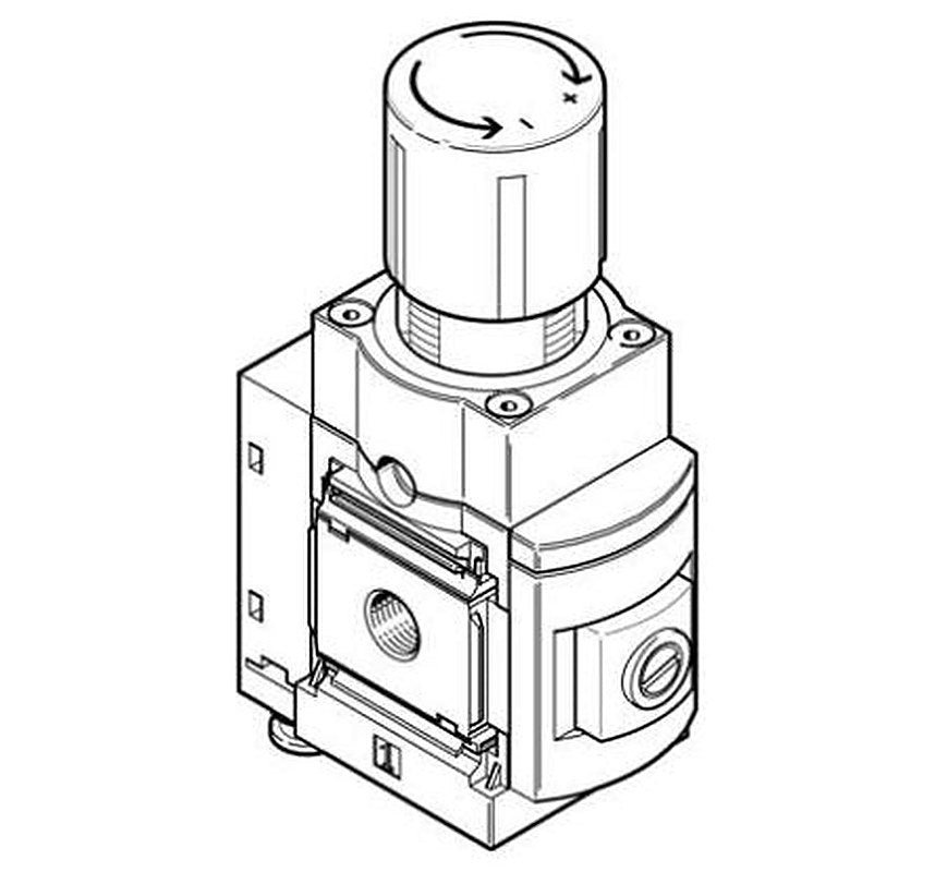 Festo MS Series Pressure Regulator G 1/2 Threaded G G