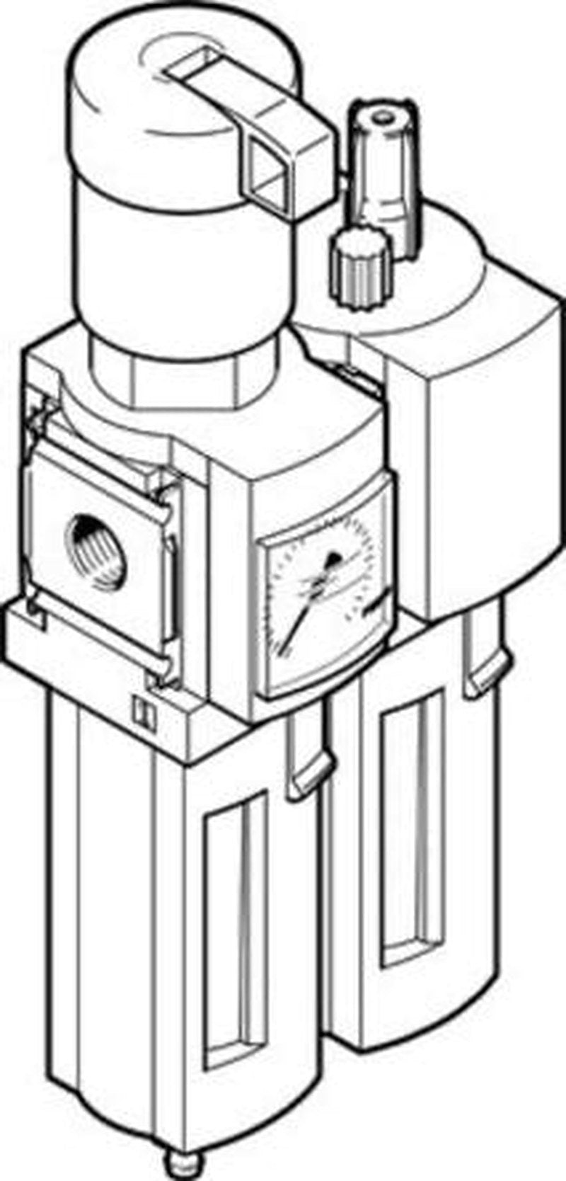 Festo G 3/8 Filter Regulator, 40 μm, 1/4 in G, Manual, 14 bar, 8042669