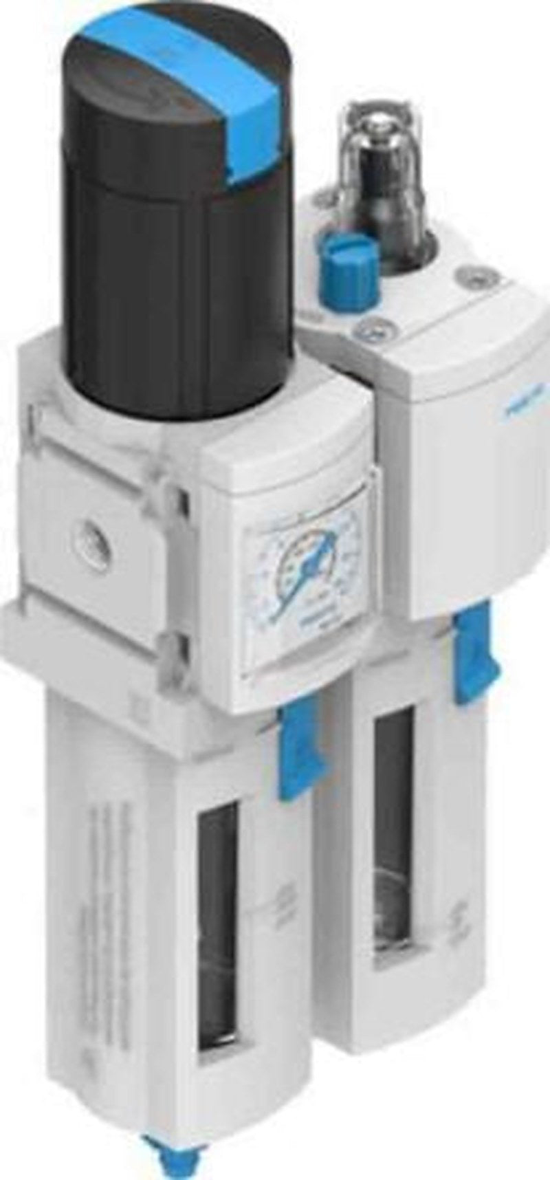 Festo 1/4 in G FRL, Manual Drain, 5 μm Filtration Size Integrated Pressure Gauge