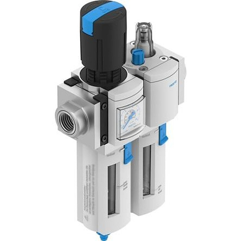 Festo G3/8 in Combination Unit, Manual Drain, 40 μm Filtration Size Integrated Pressure Gauge, 8233021