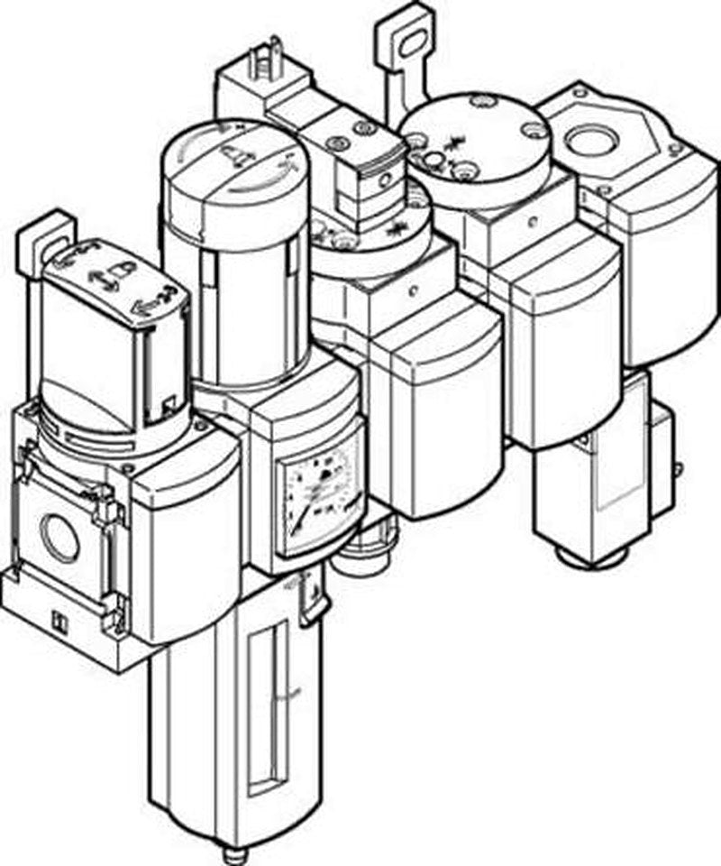 Festo G 3/8 Filter Regulator, 40 μm, 1/2 in G, Manual, 18 bar, 542269