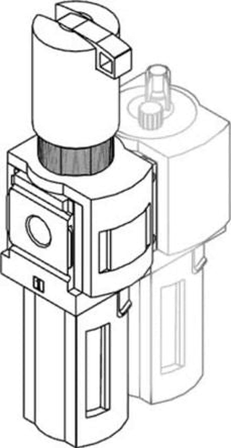 Festo MS Filter Regulator, 40 μm, G 1/2, Manual, 18 bar, 8042673