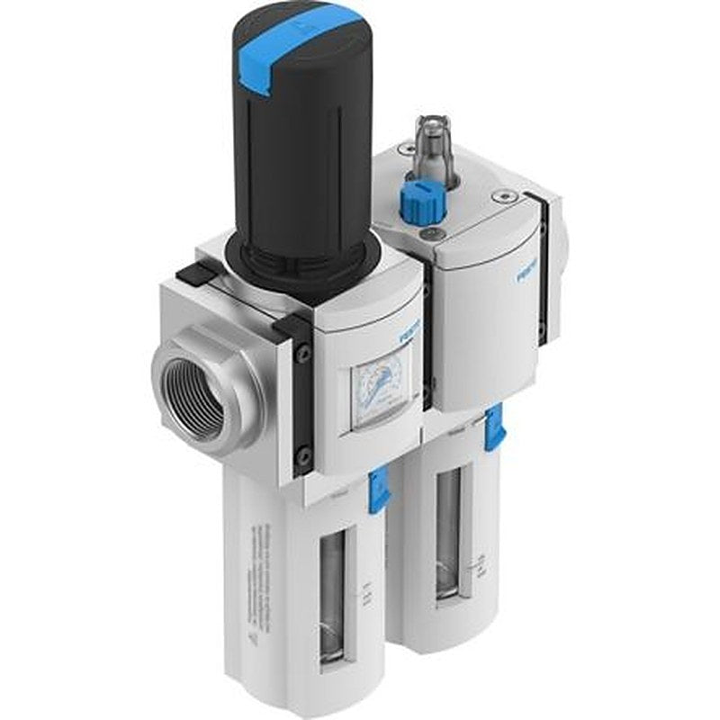 Festo G1 in Combination Unit, Manual Drain, 40 μm Filtration Size Integrated Pressure Gauge, 8233048