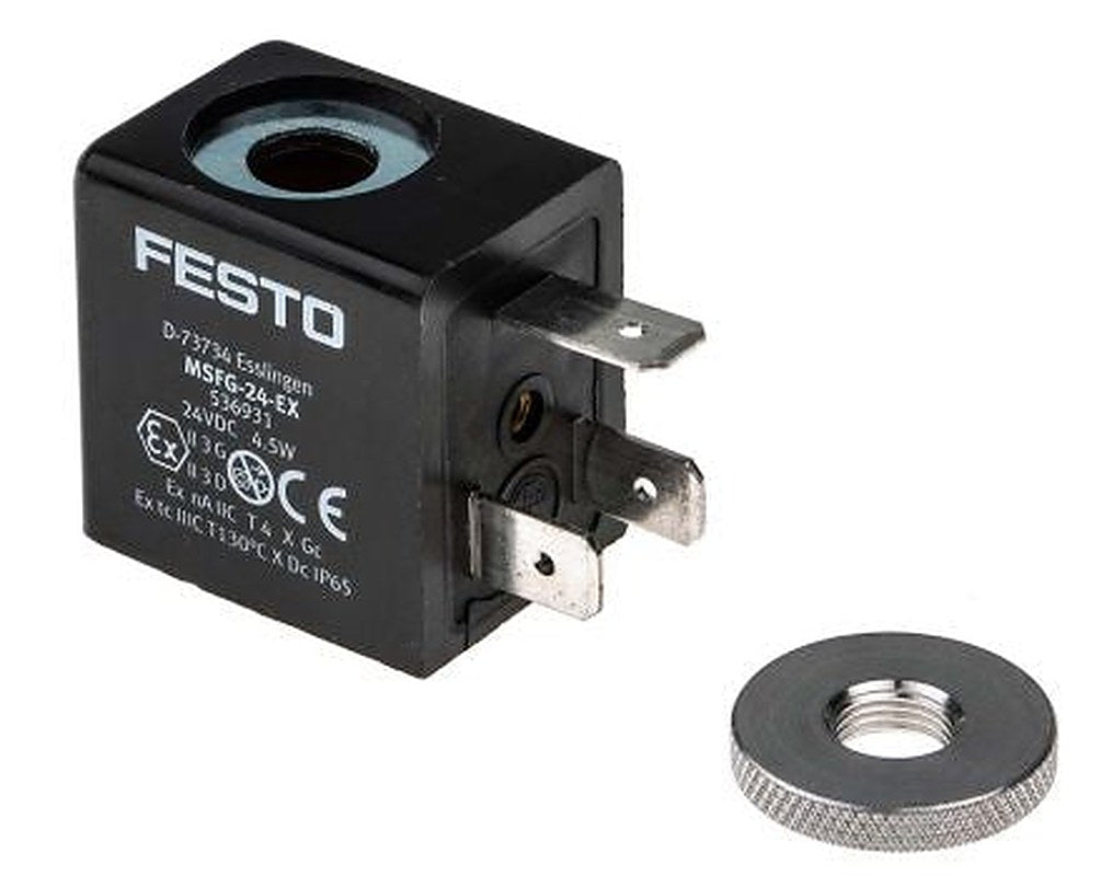 Festo Series MSFG 24V dc Solenoid Coil Solenoid Valve Coil