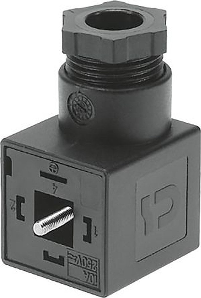 Festo MSSD 3 DIN 43650 A Solenoid Connector Female, 250V ac Voltage