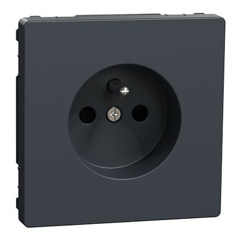 Schneider Electric, Merten IP20 Anthracite Light Switch, Screw Mount, 2P+PE, Rated At 16A, 250V