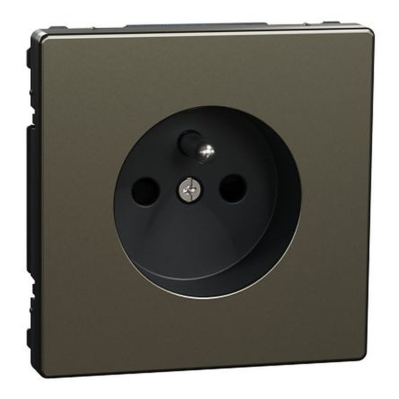 Schneider Electric, Merten IP20 Nickel Light Switch, Screw Mount, 2P+PE, Rated At 16A, 250V