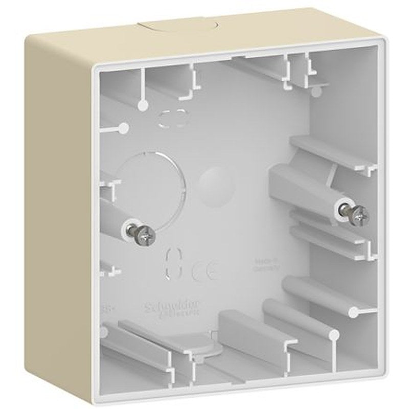 Schneider Electric D-Life White ABS Back Box Mounting Frame, Surface Mount, 1 Gangs