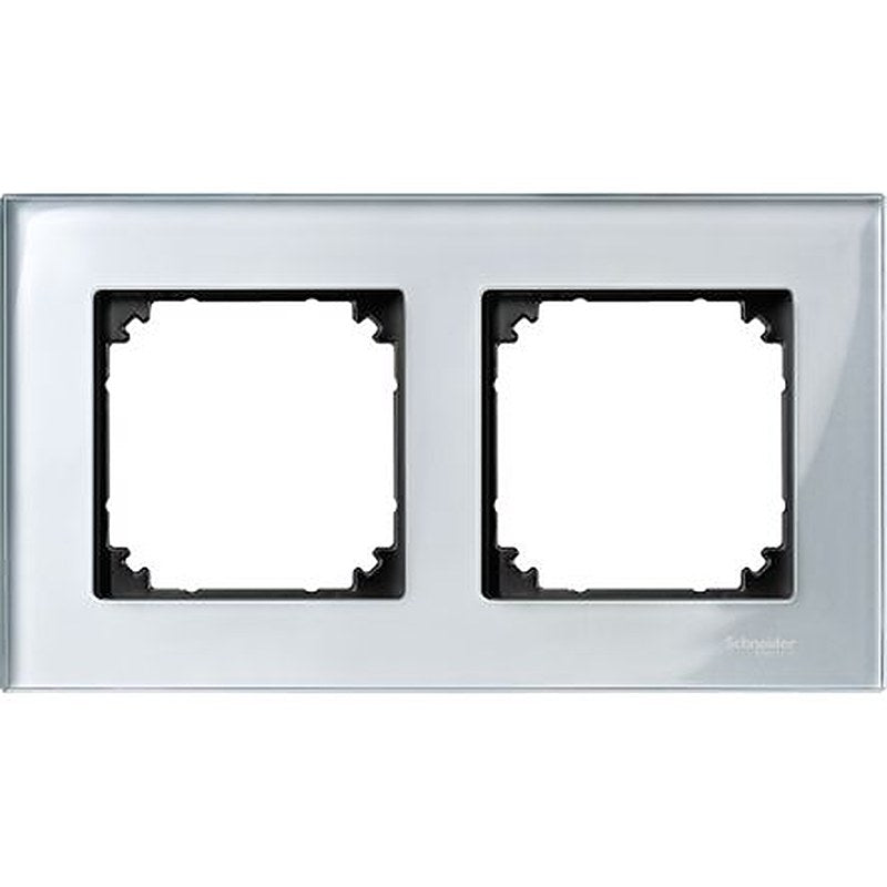 Schneider Electric Silver 2 Gang Frame