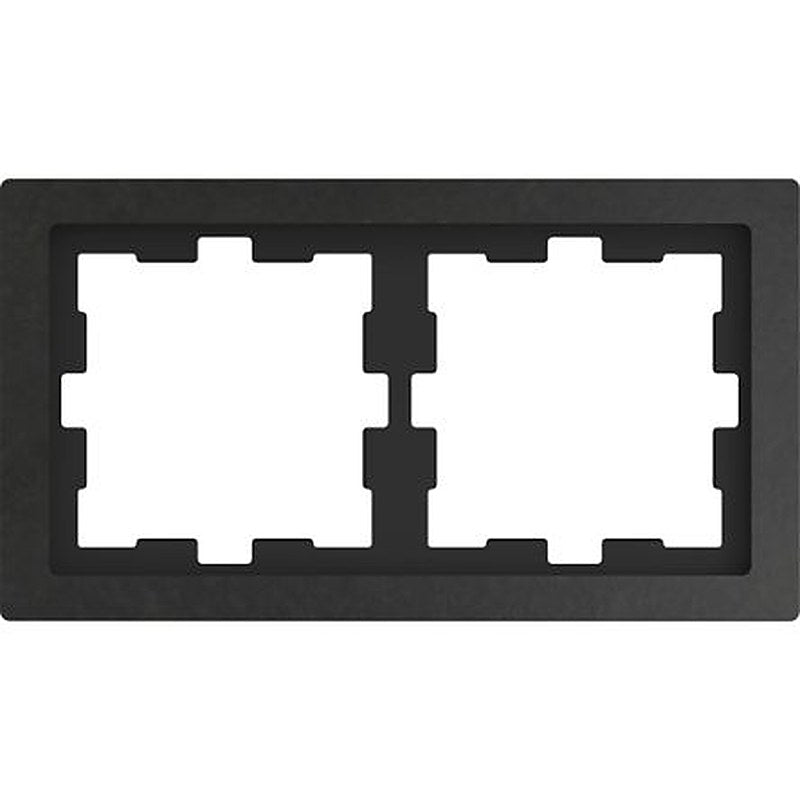 Schneider Electric Black 2 Gang Light Switch Cover