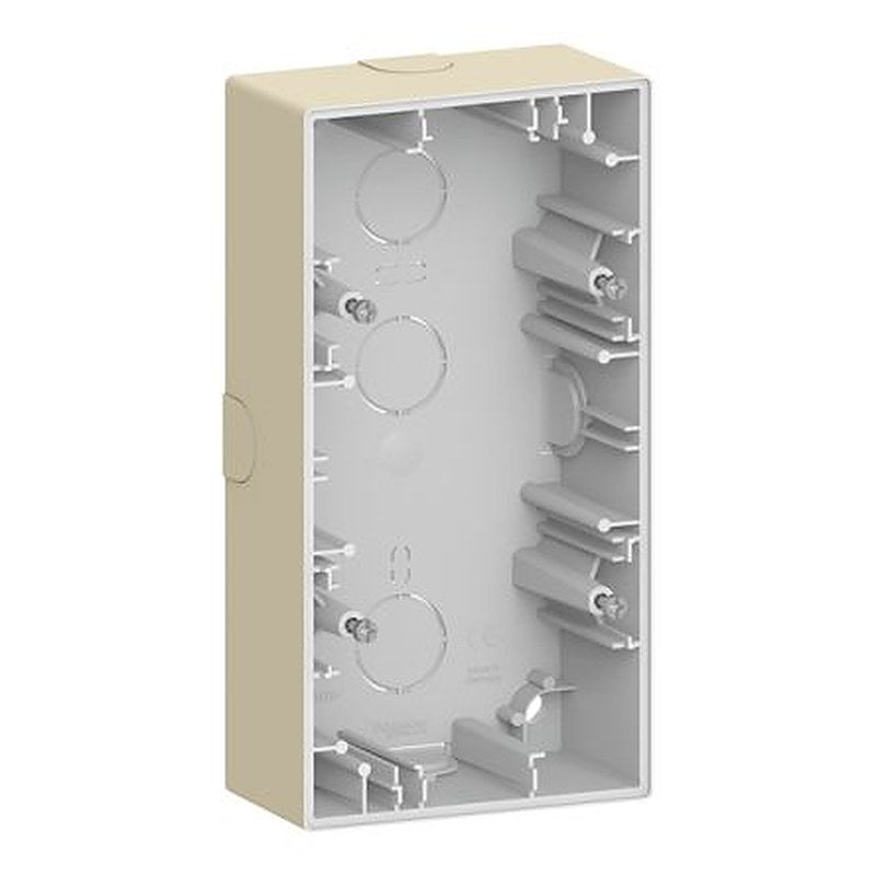 Schneider Electric D-Life White ABS Back Box Mounting Frame, Surface Mount, 2 Gangs