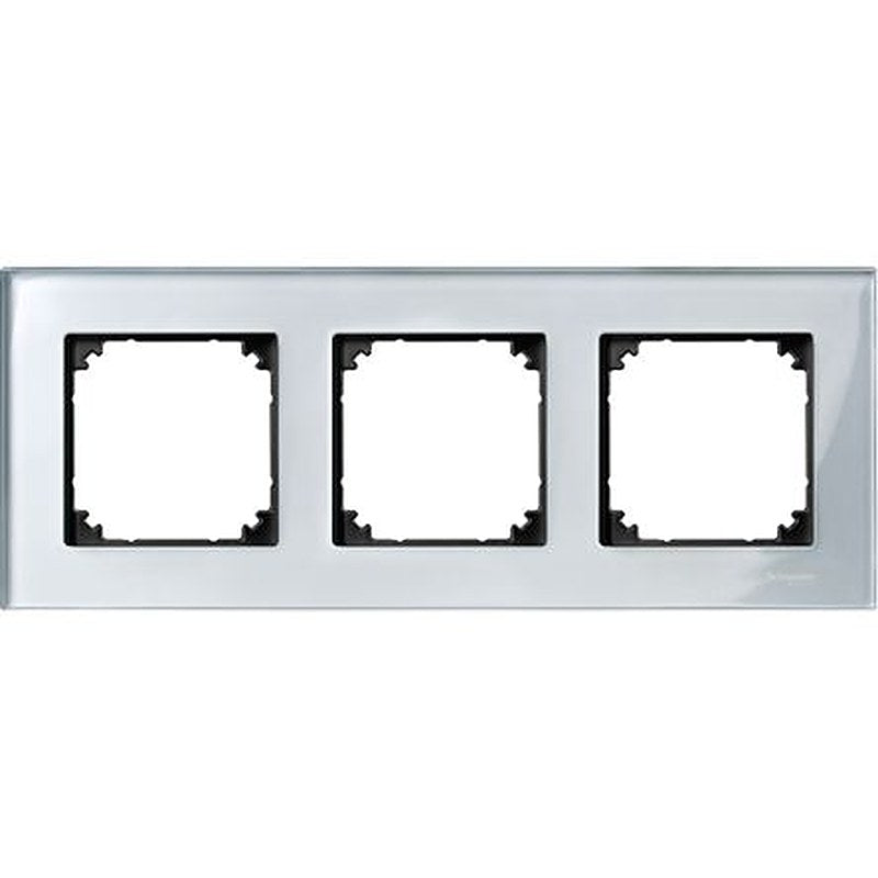 Schneider Electric Silver 3 Gang Frame