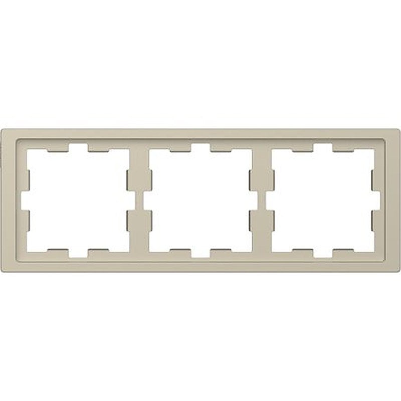 Schneider Electric Brown 3 Gang Frame