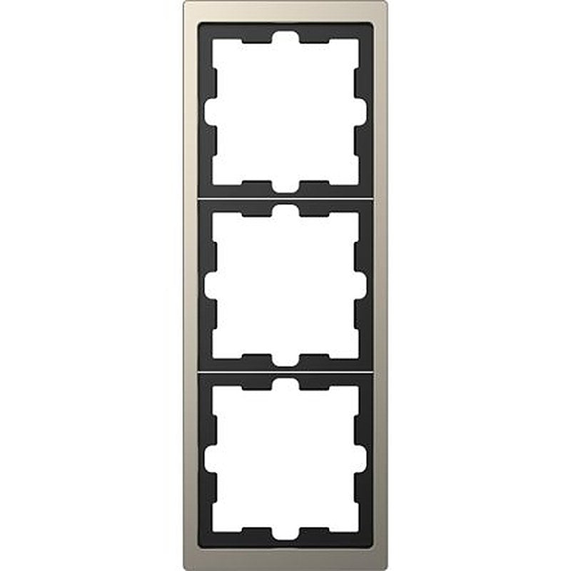 Schneider Electric Nickel 3 Gang Light Switch Cover