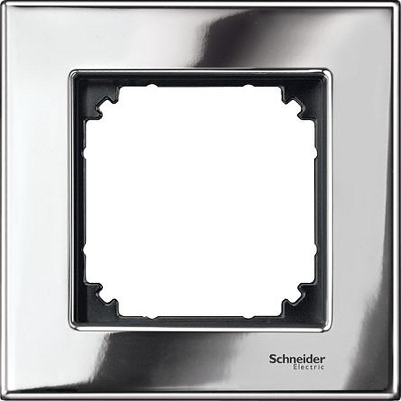 Schneider Electric Chrome 1 Gang Light Switch Cover