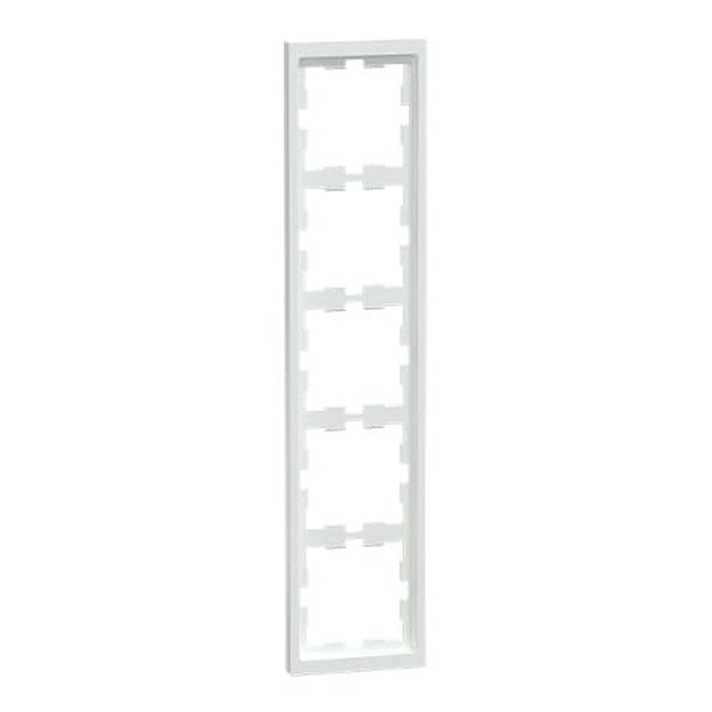 Schneider Electric White 5 Gang Frame