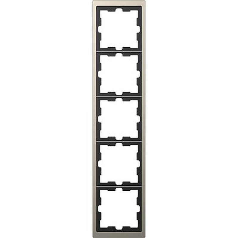 Schneider Electric Nickel 5 Gang Frame