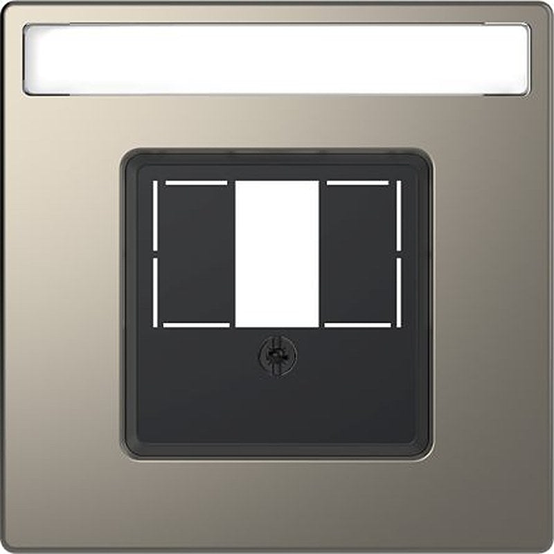 Schneider Electric Nickel 2 Gang Cover Plate