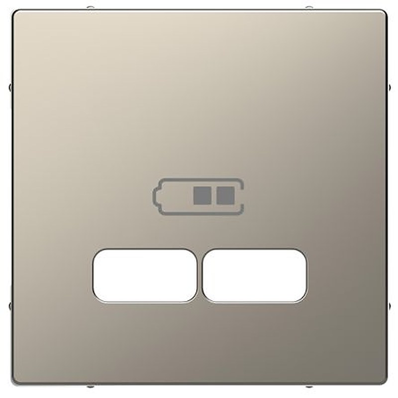 Schneider Electric Nickel 2 Gang Cover Plate