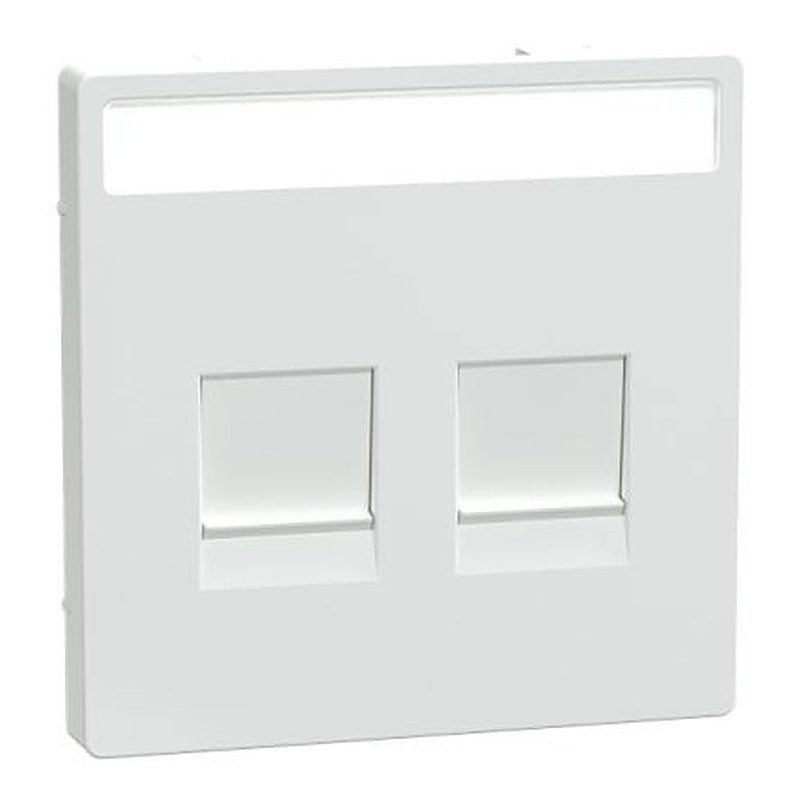 Schneider Electric White 2 Gang Cover Plate