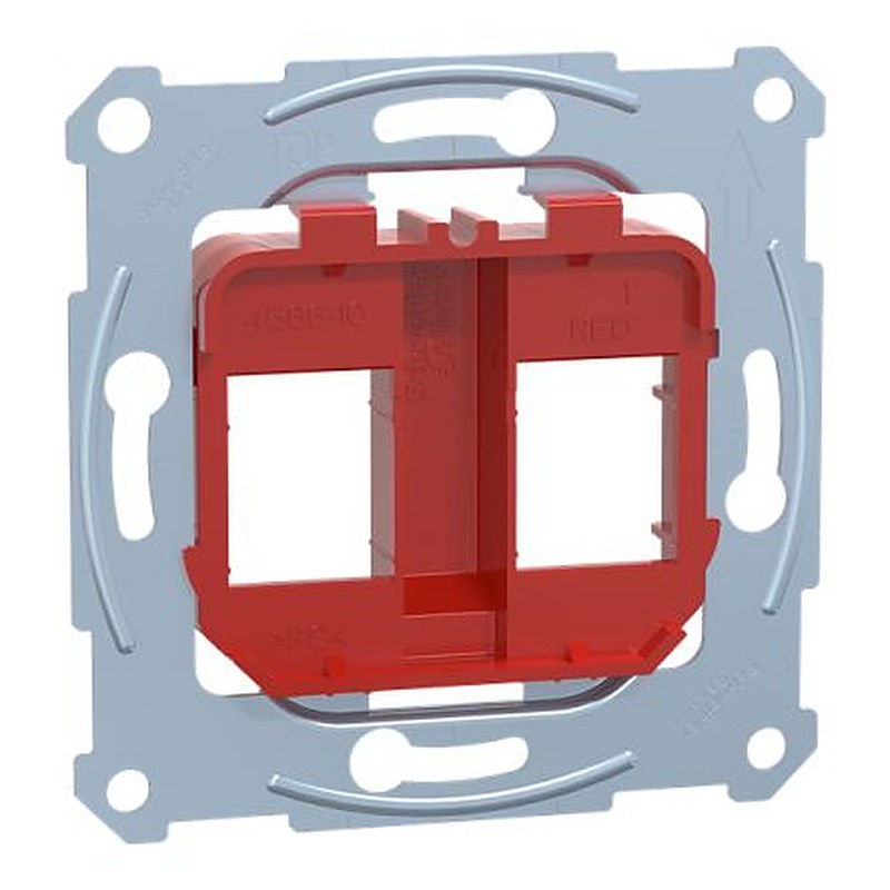 Schneider Electric Red, 2 Way Interface Unit, 2 Gang, D-Life