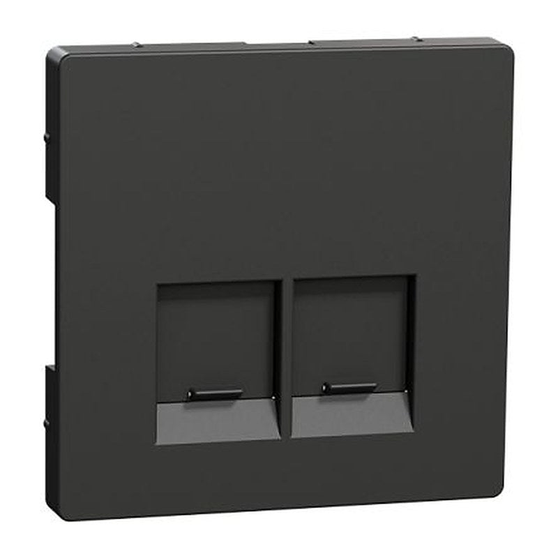 Schneider Electric Anthracite 2 Gang Cover Plate