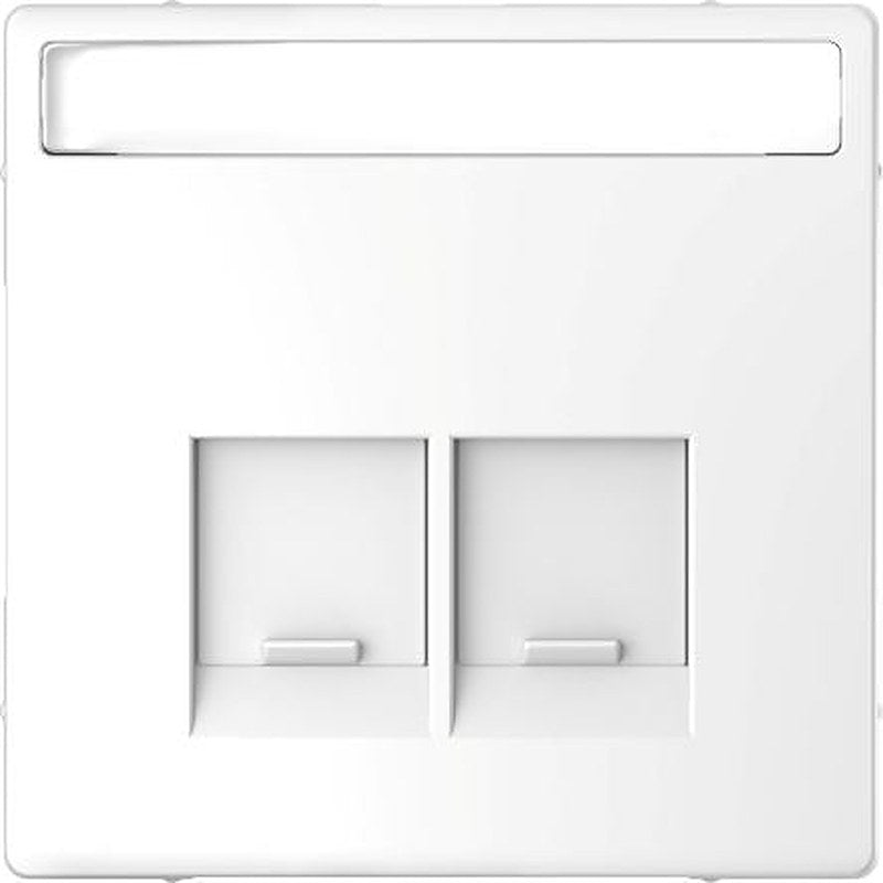 Schneider Electric White 2 Gang Cover Plate