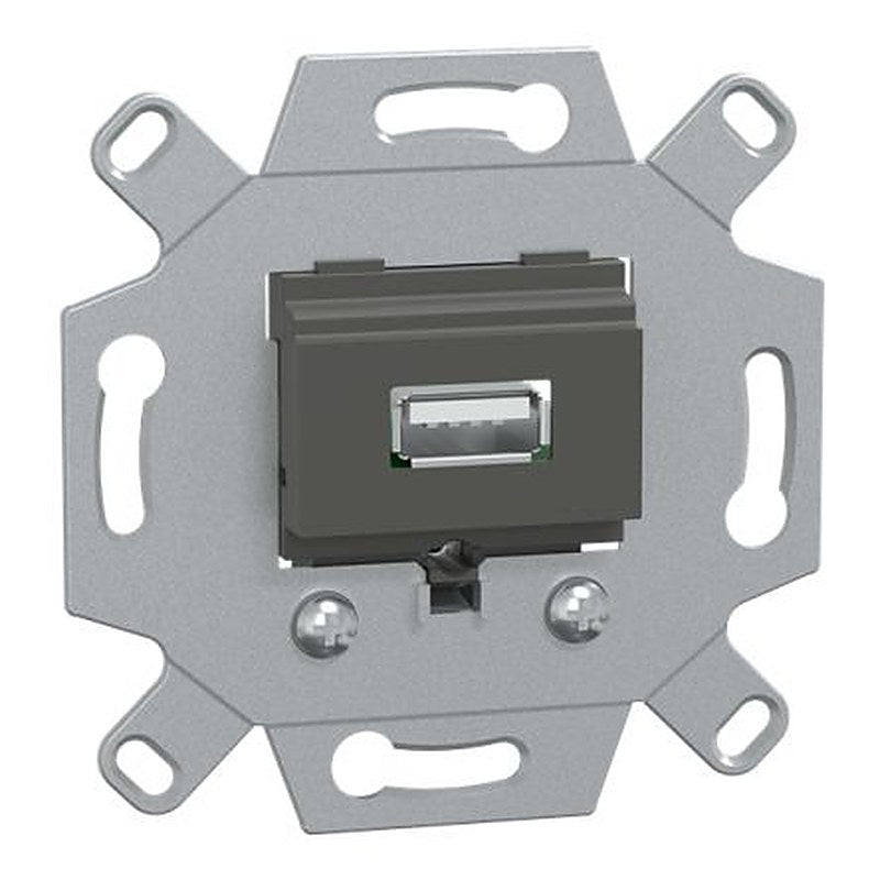 Schneider Electric, Flush Female- 1 Port Type USB Type A IP20 USB Socket USB 2.0