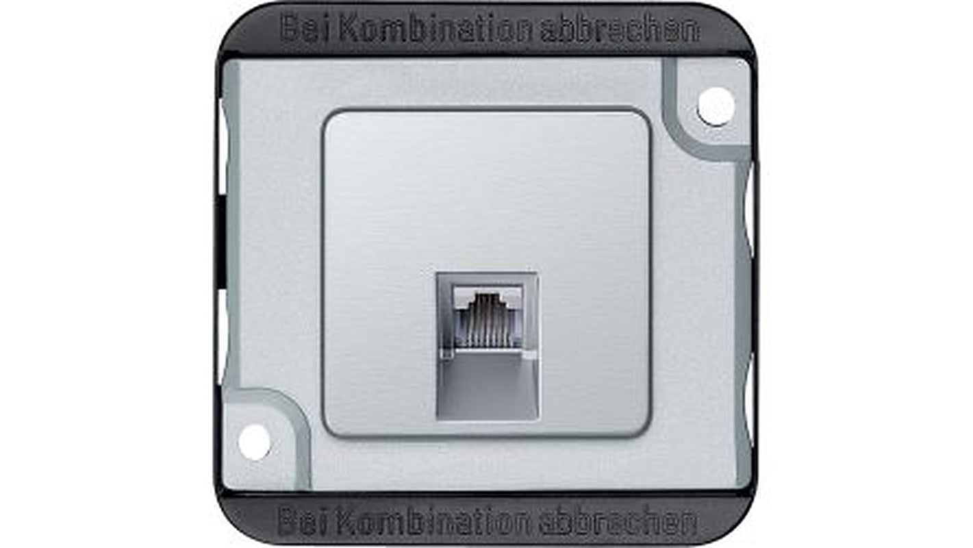 Schneider Electric System M Grey 1 Gang Electrical Socket, RJ45