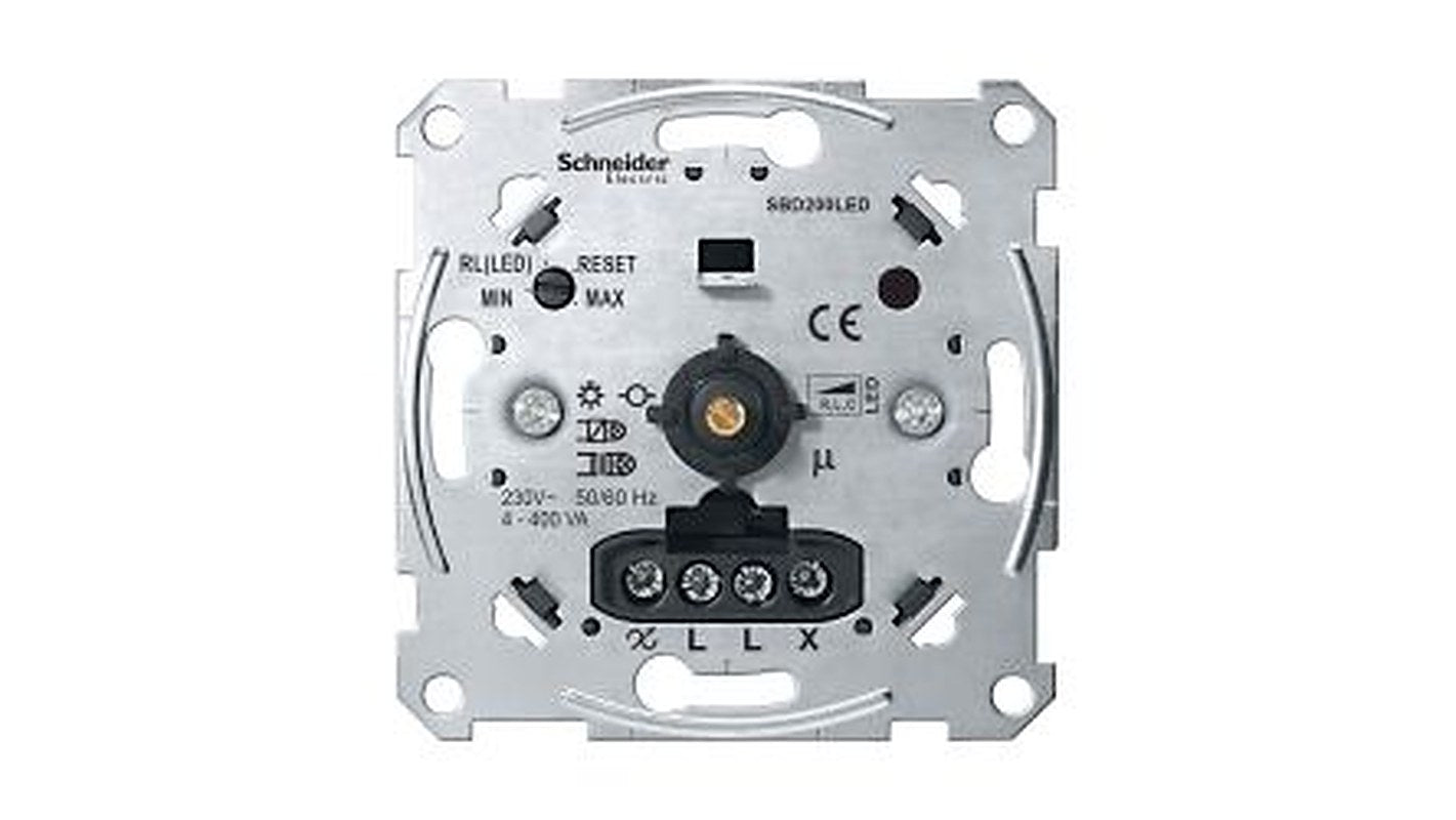 Schneider Electric 1 Gang Rotary Dimmer Switch, 230V ac, 400 W